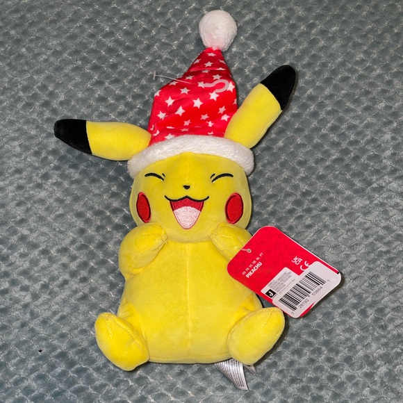 NWT Holiday Pikachu Pokemon Plush - Picture 3 of 7